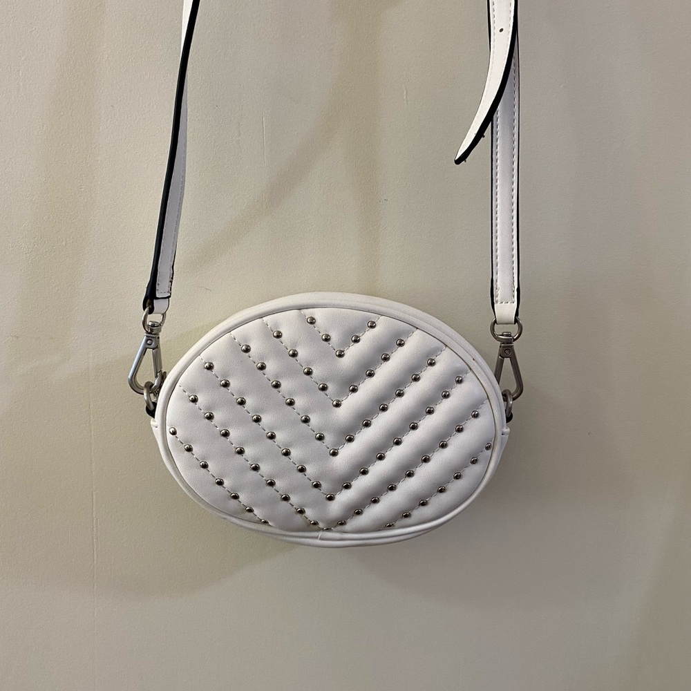 Sam Edelman White Vegan Leather Belt Bag or Crossbody